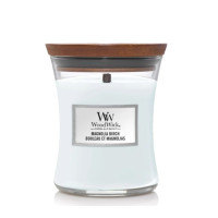 Ароматична свічка з нотами магнолії та берези Woodwick Medium Magnolia birch 275 г - фото №1