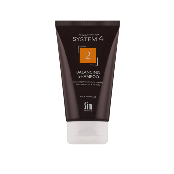 Шампунь №2 для сухого, фарбованого та пошкодженого волосся  Sim Sensitive System 4 №2 Balancing Shampoo 75 мл - фото №1