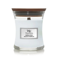 Ароматична свічка з нотами магнолії та берези Woodwick Mini Magnolia birch  - фото №1