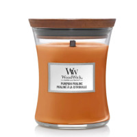 Ароматична свічка з нотами гарбуза та спецій Woodwick Medium Pumpkin Praline - фото №1