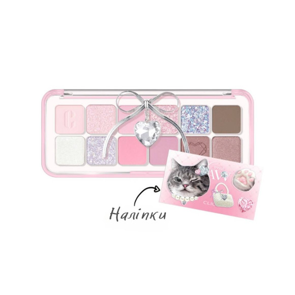 Палетка тіней Clio Koshort Eye Palette air 12 Crystal Paw - фото №1