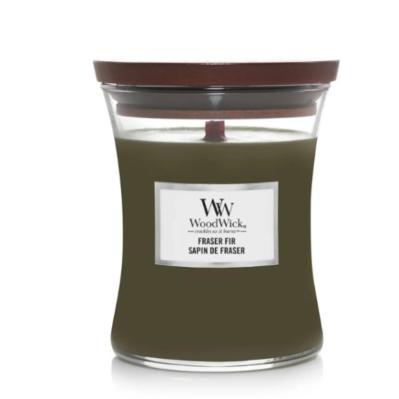 Ароматична свічка з ароматом свіжозрізаної ялини Woodwick Medium Frasier Fir 275 г - фото №1
