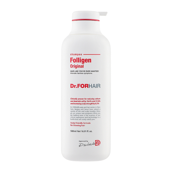 Зміцнюючий шампунь проти випадіння волосся Dr.FORHAIR Folligen Shampoo 500 мл - фото №1