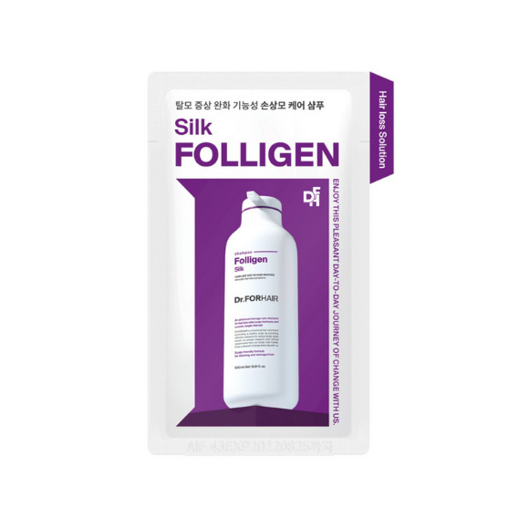 Шампунь для сухого та пошкодженого волосся Dr.FORHAIR Folligen Silk Shampoo 10 мл - фото №1