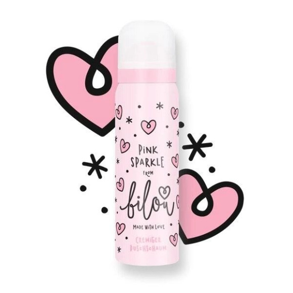 Міні пінка для душу Bilou Pink Sparkle - фото №1