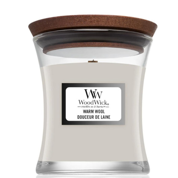 Ароматична свічка з ароматом теплої вовни Woodwick Mini Warm Wool 85 г - фото №1