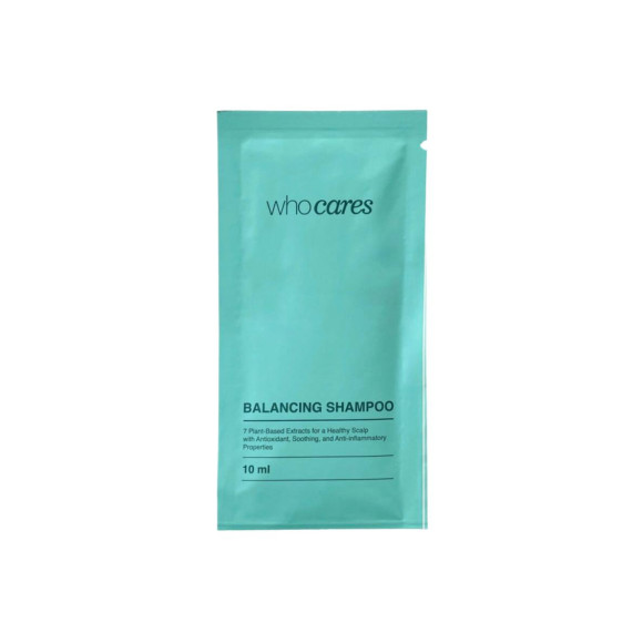 Шампунь безсульфатний Whocares Balancing Shampoo 10 ml - фото №1