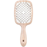 Гребінець для волосся бежевий з білим  Janeke Superbrush Small The Original Italian 1 шт - фото №1