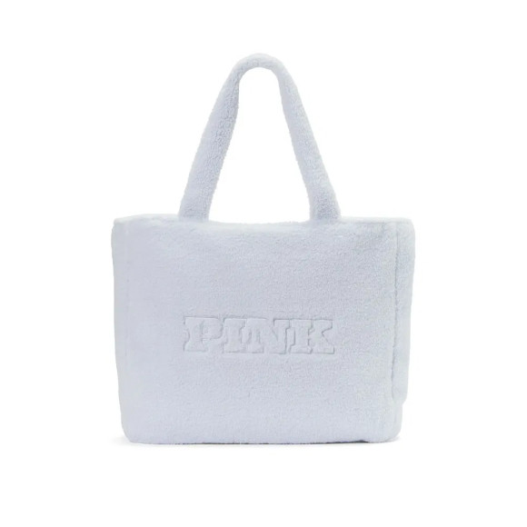 Плюшева сумка шопер світло-блакитна Victoria's Secret Sherpa Tote 1 шт - фото №1