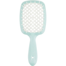 Гребінець для волосся м'ятний з білим  Janeke Superbrush Small The Original Italian 1 шт - фото №1