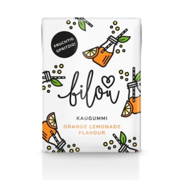 Жувальна гумка з апельсиновим смаком Bilou Orange Lemonade Flavour - фото №1