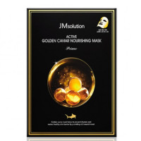 Тканинна маска з золотом і ікрою JMsolution Active Golden Caviar Nourishing Mask Prime  - фото №1