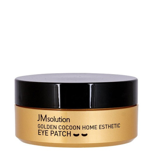 Гідрогелеві патчі з протеїнами золотого шовкопряда JMsolution Golden Cocoon Home Esthetic Eye Patch - фото №1