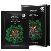 Тканинна маска з центеллою JMsolution Green Dear Tiger Cica Mask - фото №1