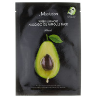 Тканинна маска з маслом авокадо JMsolution Water Luminous Avocado Oil Ampoule Mask - фото №1