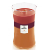 Ароматична свічка з тришаровим ароматом Woodwick Large Trilogy Autumn Havest 609г - фото №1