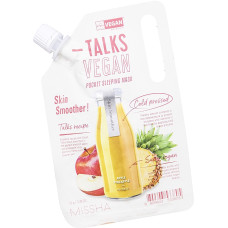 Нічна відлущувальна маска Missha Talks Vegan Pocket Sleeping Pack #Skin Smoother - фото №1