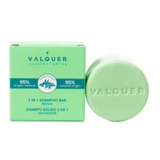 Відновлювальний твердий шампунь-кондиціонер для волосся 2 в 1 Valquer 2 In 1 Shampoo Bar Repair 70 г - фото №1