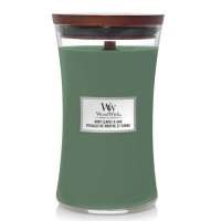 Ароматична свічка з нотами м'яти та дуба Woodwick Large Mint leaves & Oak 609 г - фото №1