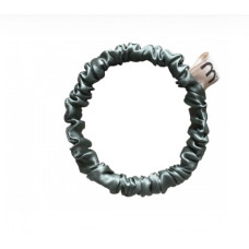 Тонка резинка з натурального шовку оливкова Mon Mou hair scrunchie olive - фото №1