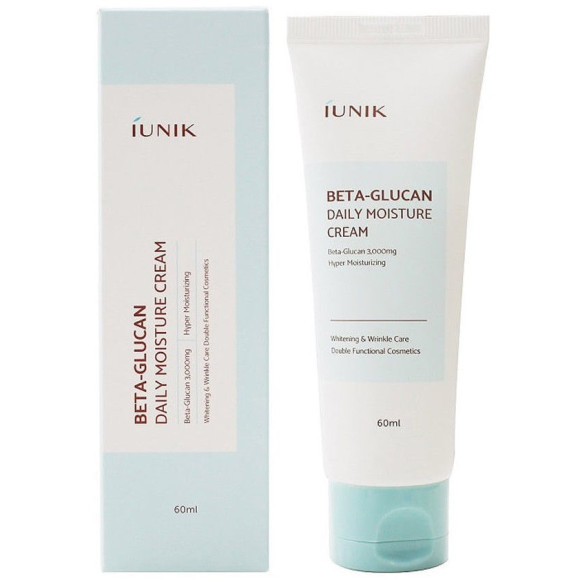 Зволожувальний крем з бета-глюканом IUNIK Beta Glucan Daily Moisture Cream 60 мл - фото №1
