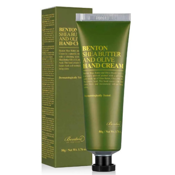 Крем для рук з маслом ши і оливи Benton Shea Butter and Olive Hand Cream 50 мл - фото №1