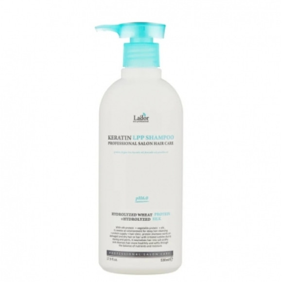 Кератиновий шампунь для волосся з комплексом амінокислот Lador Keratin LPP Shampoo - фото №1