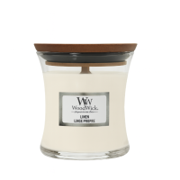 Ароматична свічка з ароматом свіжовипраної білизни Woodwick Mini Linen 85 г - фото №1