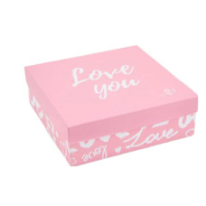 Коробка прямоугольная "Люблю тебя" Box "Love you" - фото №1