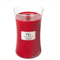 Ароматична свічка з ароматом гранату та смородини Woodwick Large Pomegranate - фото №1