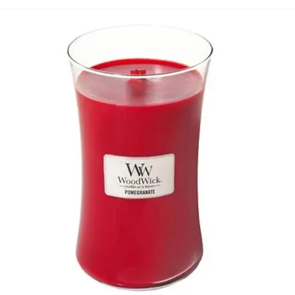 Ароматична свічка з ароматом гранату та смородини Woodwick Large Pomegranate - фото №1