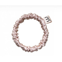 Тонка резинка з натурального шовку нюдовава Mon Mou hair scrunchie  nude - фото №1
