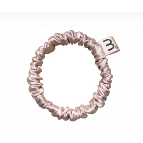 Тонка резинка з натурального шовку нюдовава Mon Mou hair scrunchie  nude - фото №1