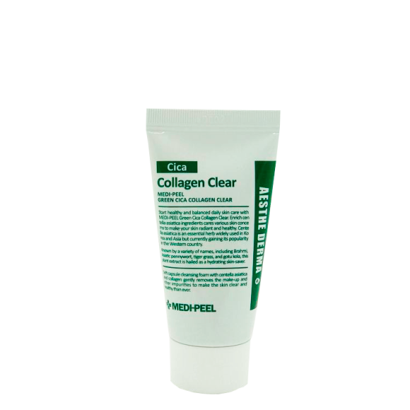Заспокійлива і глибокоочищуюча пінка Medi-Peel Green Cica Collagen Clear 28 мл - фото №1