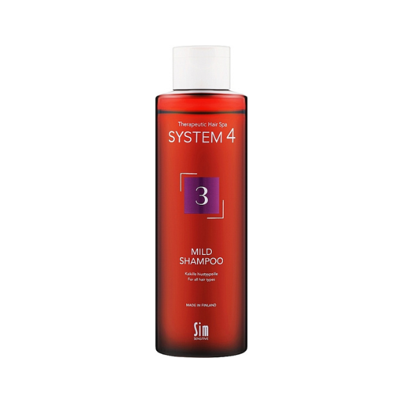 Шампунь для сухого, фарбованого і пошкодженого волосся Sim Sensitive System 4 "3" Mild Shampoo 250 мл - фото №1