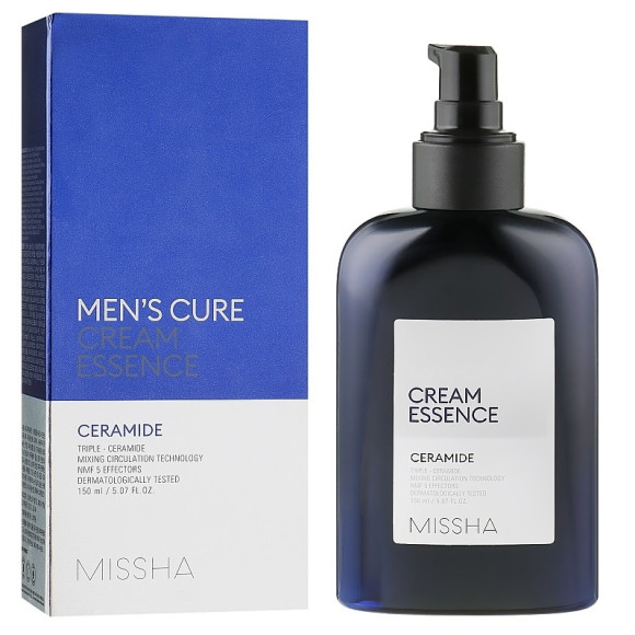 Чоловіча есенція для обличчя з керамідами Missha Men's Cure Cream Essence - фото №1