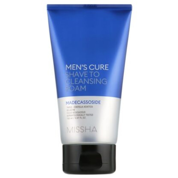 Чоловіча пінка для вмивання та гоління Missha Men's Cure Shave To Cleansing Foam 150 мл - фото №1