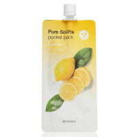 Ночная маска с экстрактом лимона Missha Pure Source Pocket Pack Lemon - фото №1