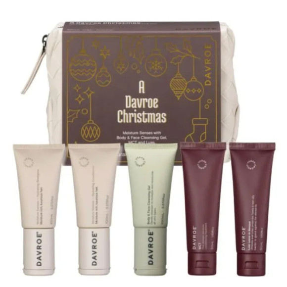 Різдвяний подарунковий набір продуктів для зволоження волосся Davroe Christmas Moisture Travel Pack - фото №1