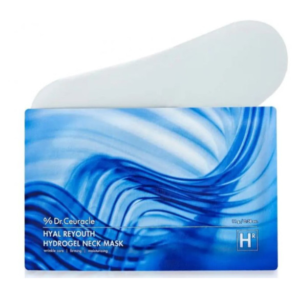 Набір зволожуючих гідрогелевих масок для шиї  Dr. Ceuracle Hyal Reyouth Hydrogel Neck Mask - фото №1
