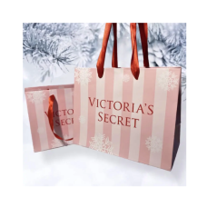 Подарочный новогодний пакет Victoria's Secret маленький  - фото №1