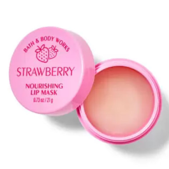 Живильна маска для губ Bath and body works Strawberry Nourishing Lip Mask 21 г - фото №1