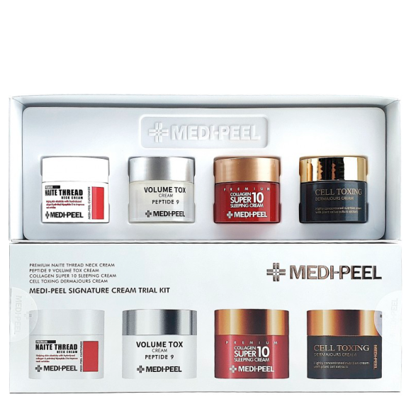 Набір мініатюр кремів для обличчя і шиї Medi-Peel Signature Cream Trial Kit  - фото №1