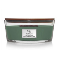 Ароматична свічка з нотами м'яти та дуба Woodwick Ellipse Mint leaves & Oak 453 г - фото №1
