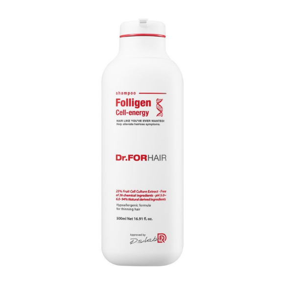 Шампунь для зміцнення та відновлення зрілого волосся Dr.FORHAIR Folligen Cell Energy 500 мл - фото №1