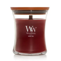 Ароматична свічка з ароматом троянди та спецій  Woodwick Medium Rouge Oud 275 г - фото №1