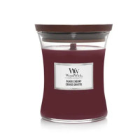 Ароматична свічка з ароматом темної вишні та амбри Woodwick Medium Phantom Cherry 275 г - фото №1