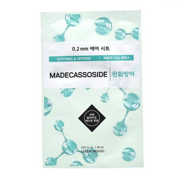 Тканинна маска для обличчя з мадекасосидом Etude House 0.2mm Therapy Air Mask Madecassoside 1 ш - 20 мл - фото №1