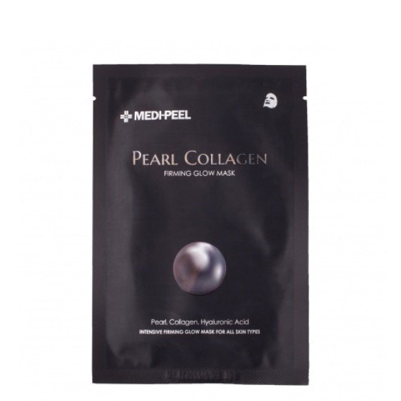 Тканинна маска з перлами і колагеном Medi-Peel Pearl Collagen Firming Glow Mask 1 шт - 25 мл - фото №1