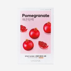 Тканинна маска з екстрактом граната Missha Airy Fit Sheet Mask Pomegranate  - фото №1